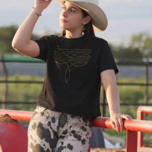 BLUSA DISEÑO VAQUERO DE BRILLOS